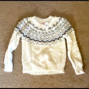 Justice soft and fuzzy sweater!